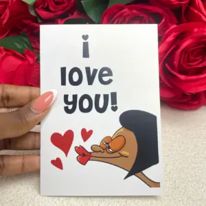 I love you card (Female)